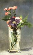 Edouard Manet Carnations and Clematis in a Crystal Vase Germany oil painting reproduction